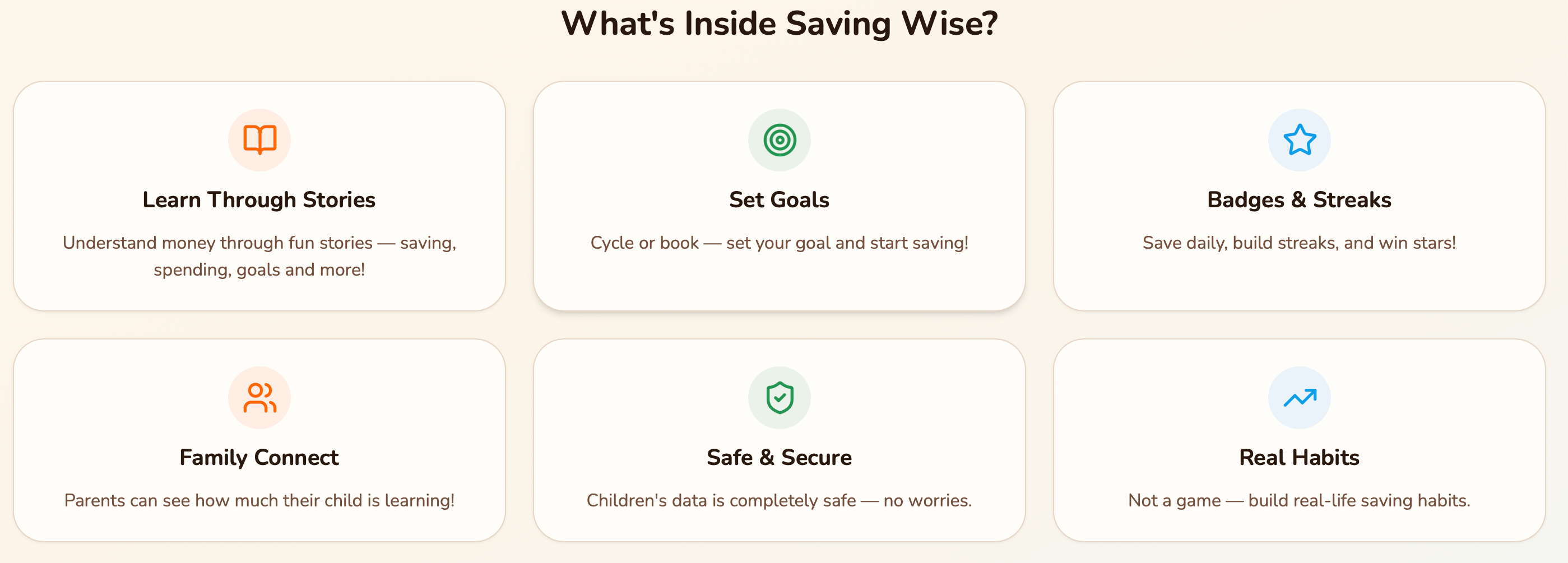 SavingWise app screen 2