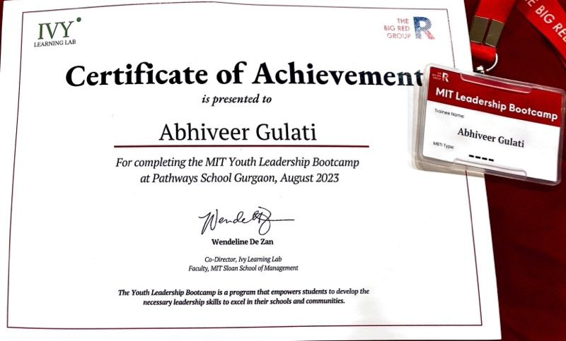 Ivy Learning Labs Certificate